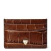 Women * | Classical Aspinal Of London Croc-Embossed Slim Card Holder