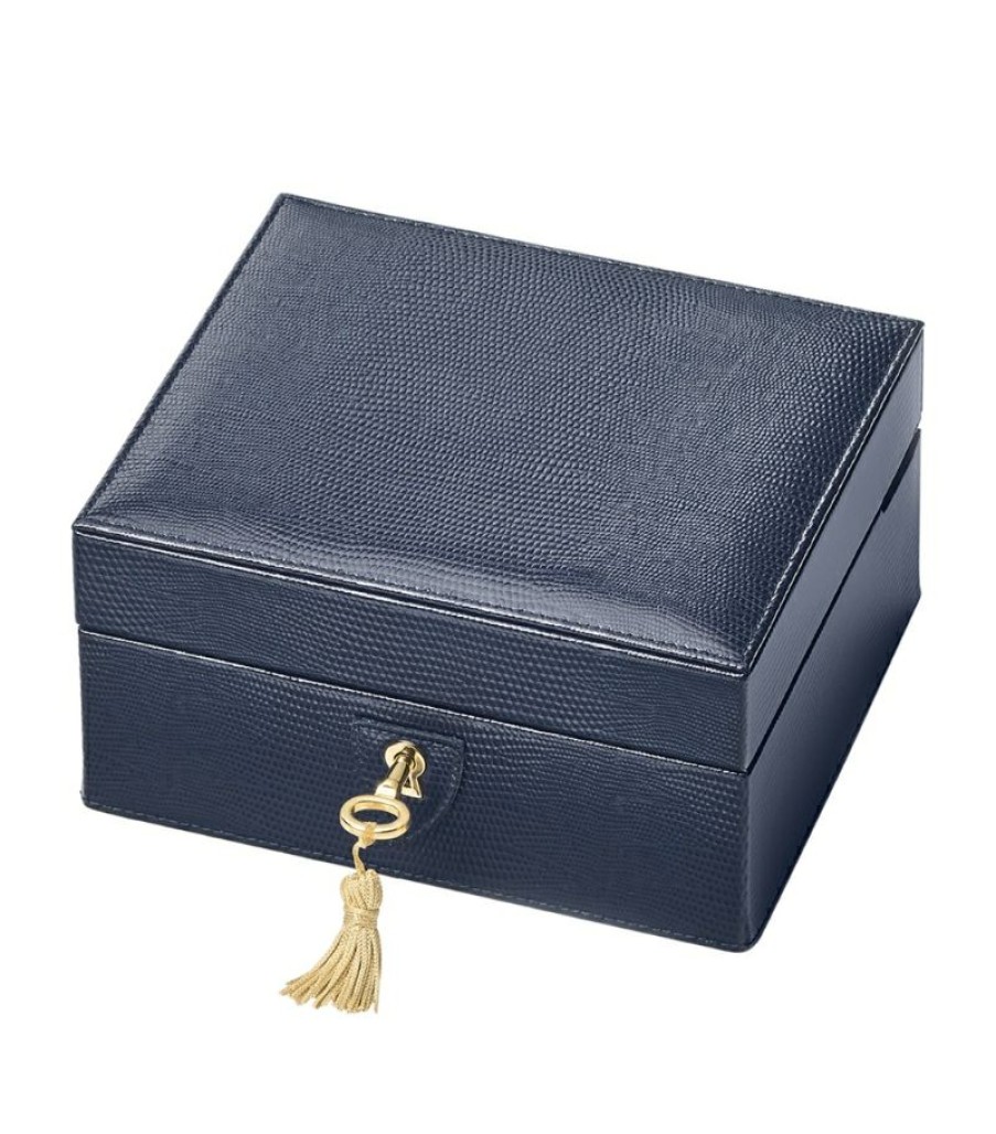 Jewellery Boxes * | Hot Sell Aspinal Of London Leather Bijou Jewellery Box