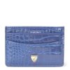 Women * | Popular Aspinal Of London Croc-Embossed Slim Card Holder