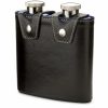 Aspinal Of London * | Reasonable Price Aspinal Of London Double Leather Hip Flask