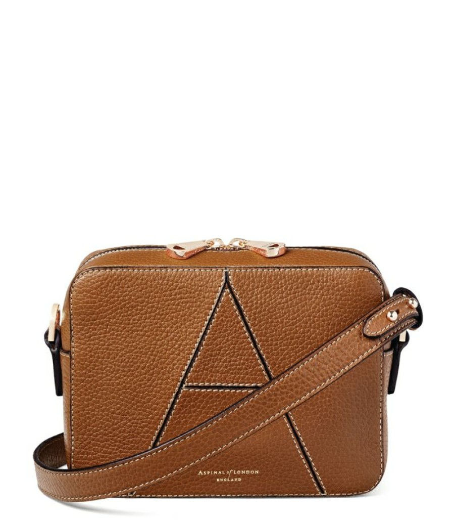 Women * | Crazy Deals Aspinal Of London Leather 'A' Camera Bag