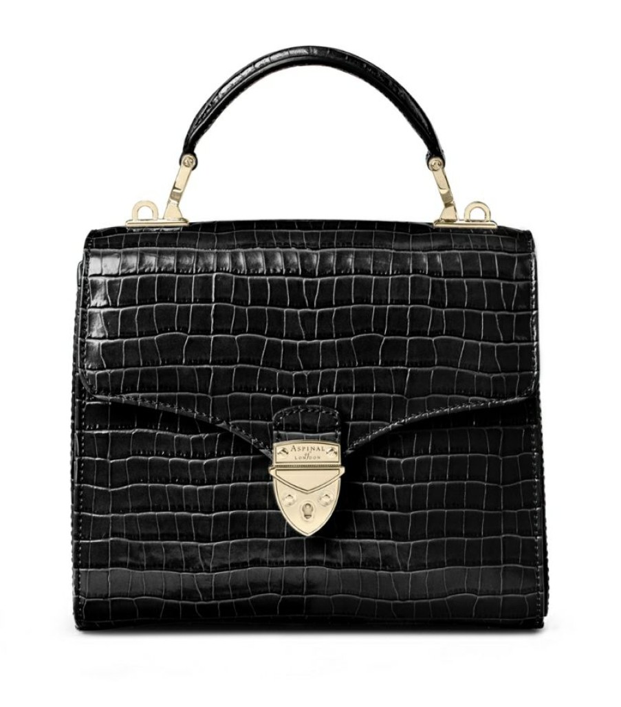 Women * | Reliable Quality Aspinal Of London Leather Mayfair Top-Handle Bag