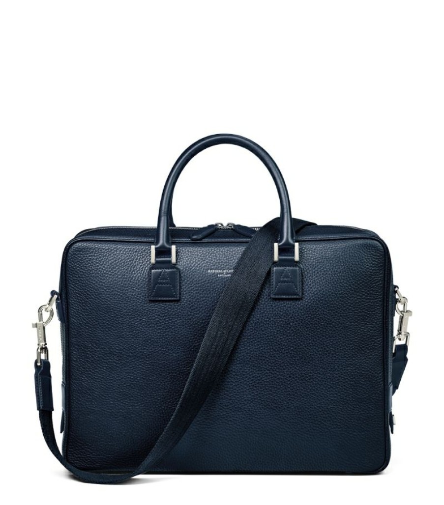 Men * | Reasonable Price Aspinal Of London Small Leather Mount Street Bag