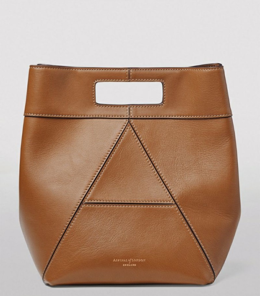 Women * | Quality Guarantee Aspinal Of London Leather Harper Bucket Bag