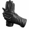 Men * | Quality Guarantee Aspinal Of London Wool-Cashmere Lined Leather Gloves (Medium)