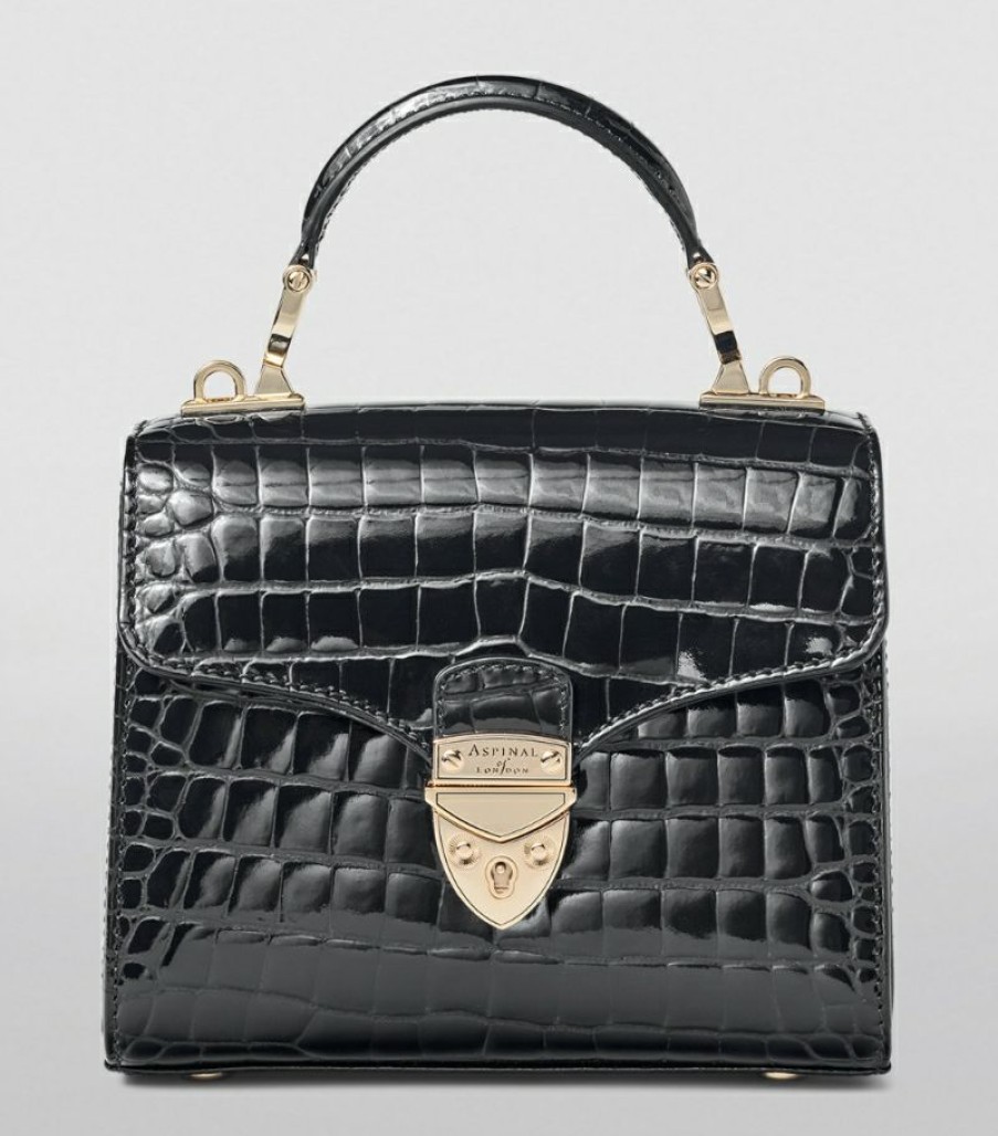 Women * | Hot Sell Aspinal Of London Leather Mayfair Top-Handle Bag