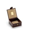 Jewellery Boxes * | Reasonable Price Aspinal Of London Small Leather Stud Box