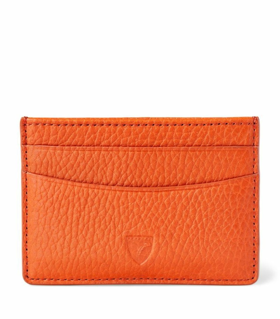 Women * | Reasonable Price Aspinal Of London Grained Leather Slim Card Holder