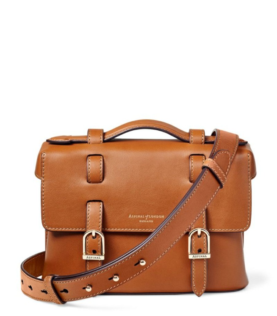 Aspinal Of London * | Bestsellers Aspinal Of London Leather Sasha Satchel