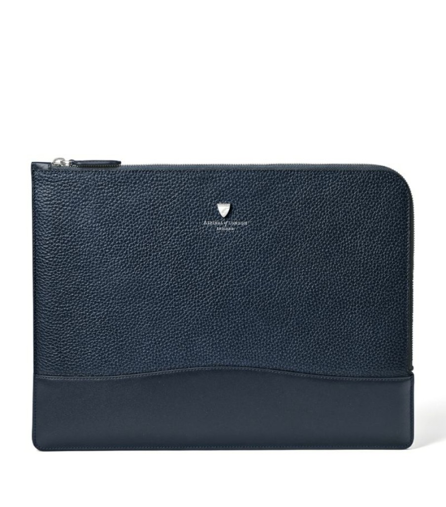 Travel Accessories * | Reasonable Price Aspinal Of London Leather Mount Street Laptop Case