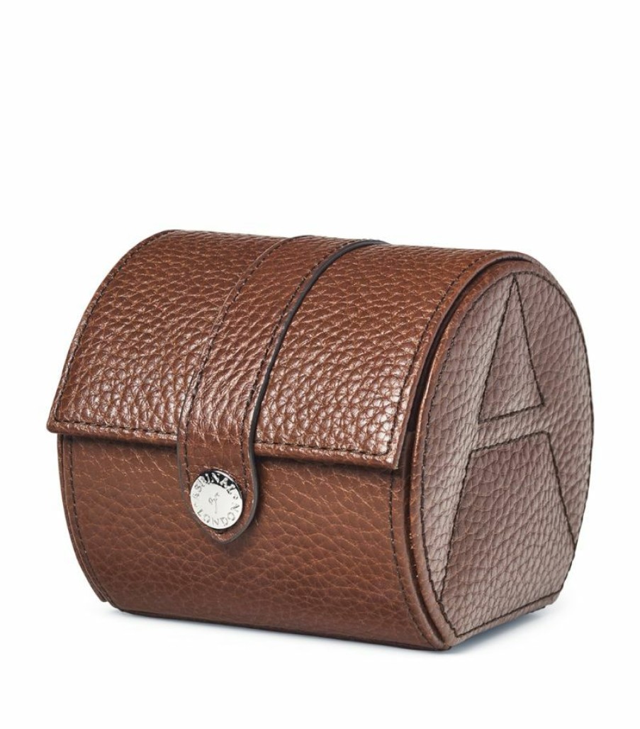 Jewellery Boxes * | Bestsellers Aspinal Of London Leather Watch Roll