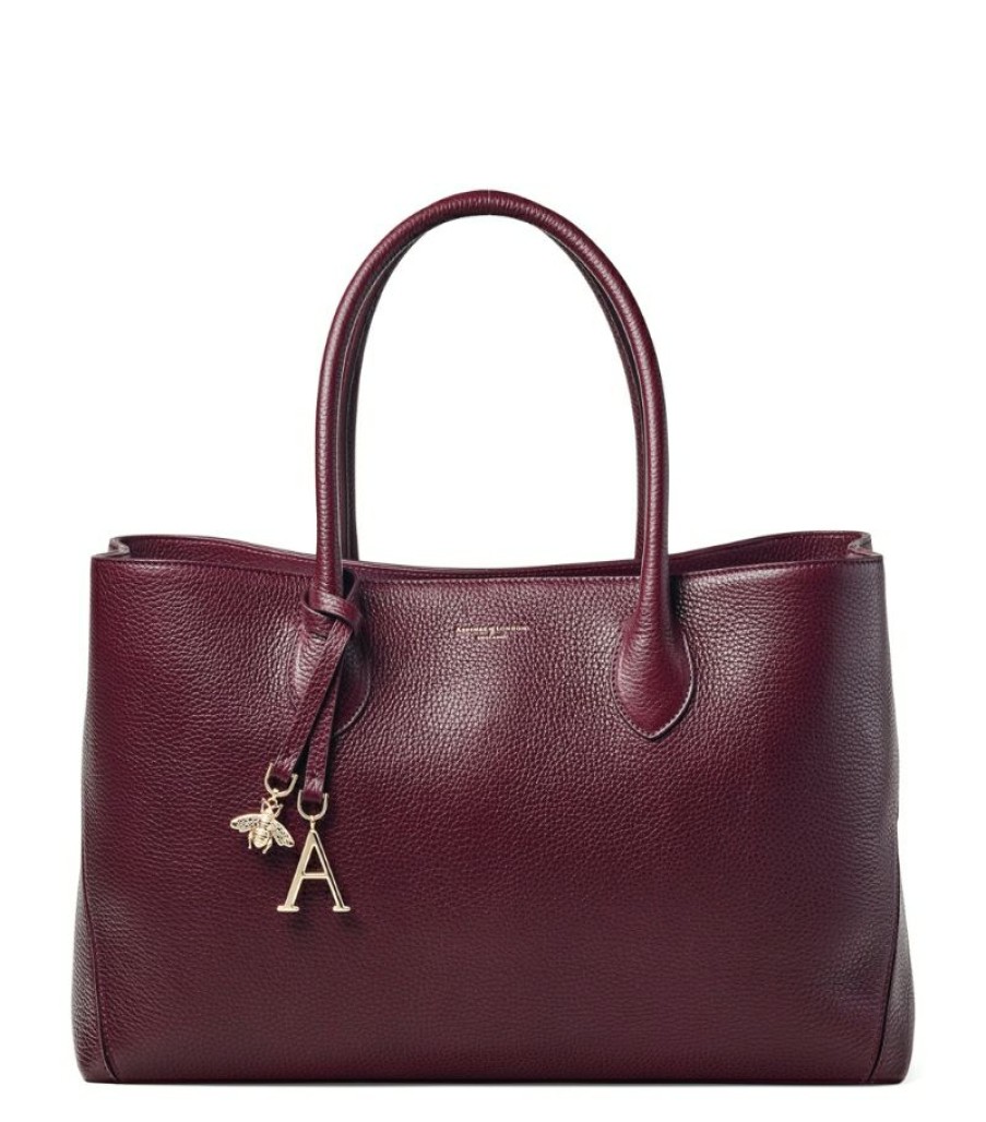 Women * | Bestsellers Aspinal Of London Leather London Tote Bag