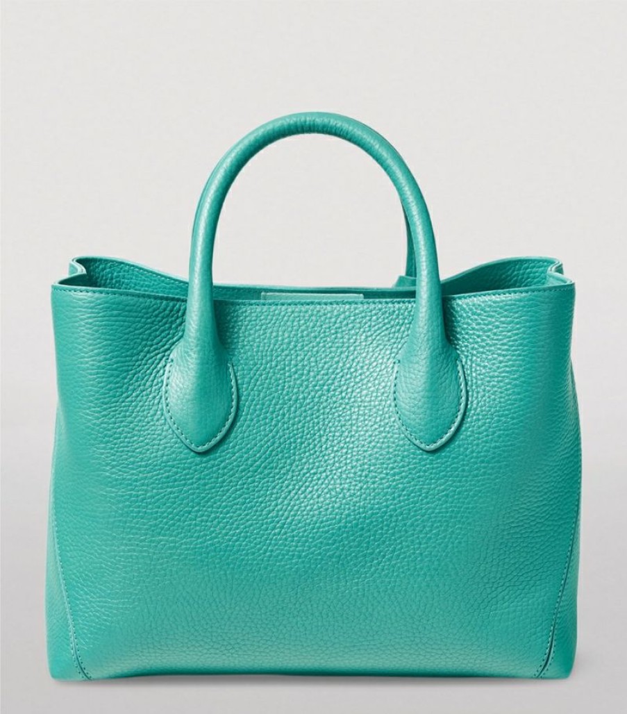 Women * | Quality Guarantee Aspinal Of London Midi Leather London Tote Bag