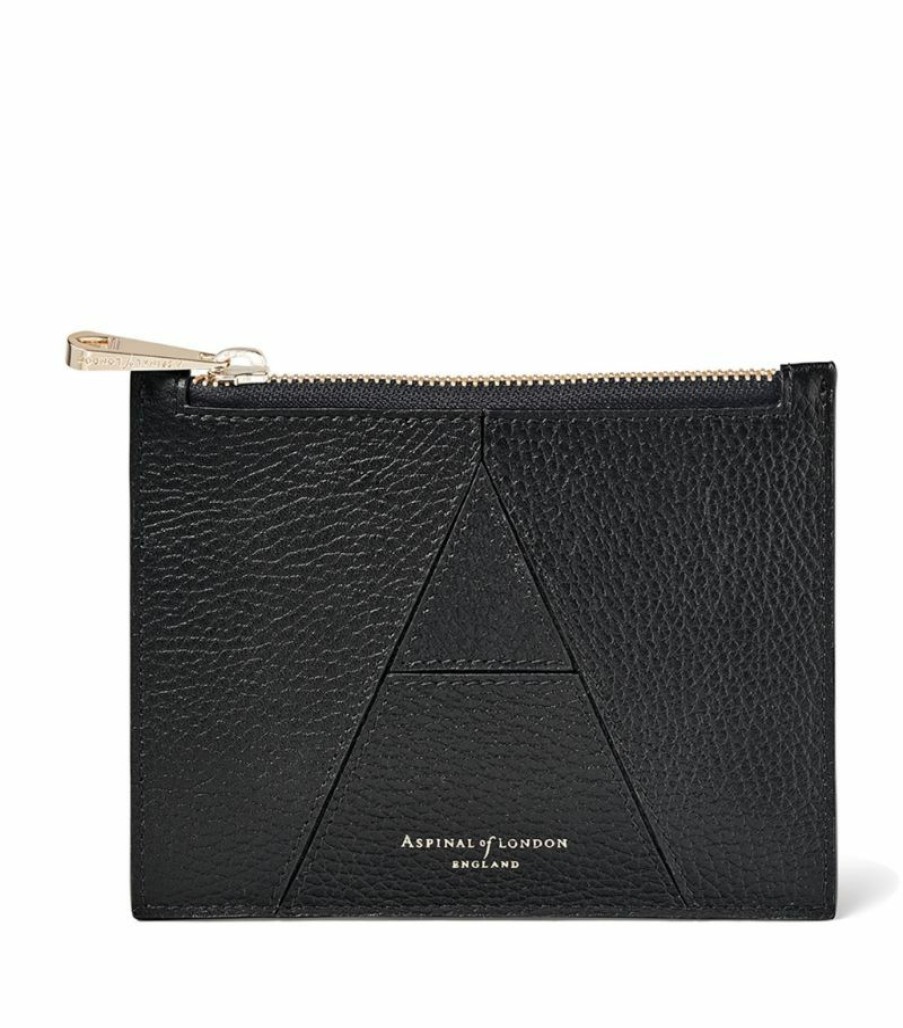 Women * | Quality Guarantee Aspinal Of London Small Leather Essential 'A' Pouch