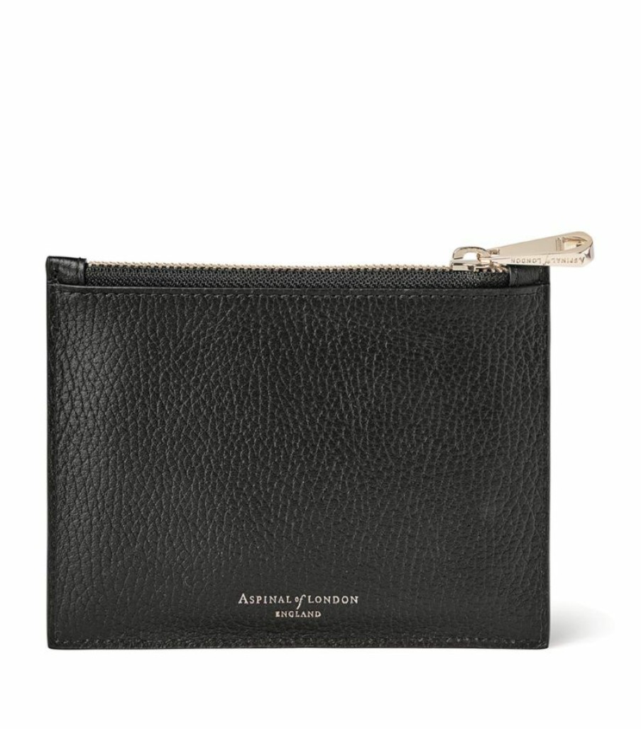 Women * | Quality Guarantee Aspinal Of London Small Leather Essential 'A' Pouch