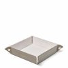 Jewellery Boxes * | Popular Aspinal Of London Medium Leather Tidy Tray (20Cm X 20Cm)