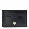 Women * | Quality Guarantee Aspinal Of London Grained Leather Slim Card Holder