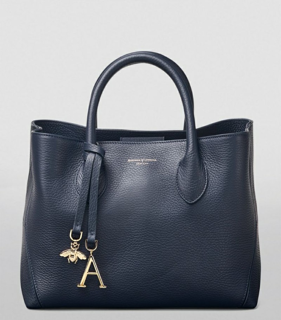 Women * | Crazy Deals Aspinal Of London Leather Midi London Tote