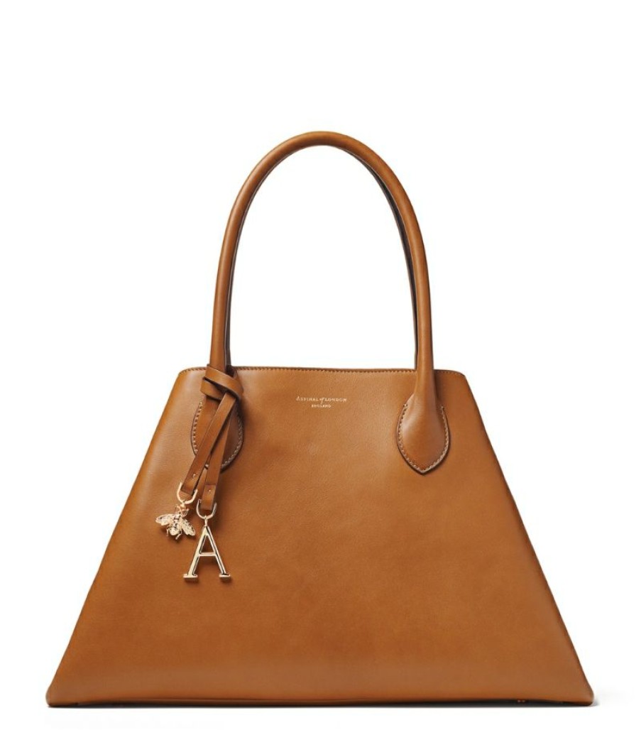 Women * | Best-Selling Aspinal Of London Large Leather Paris Bag