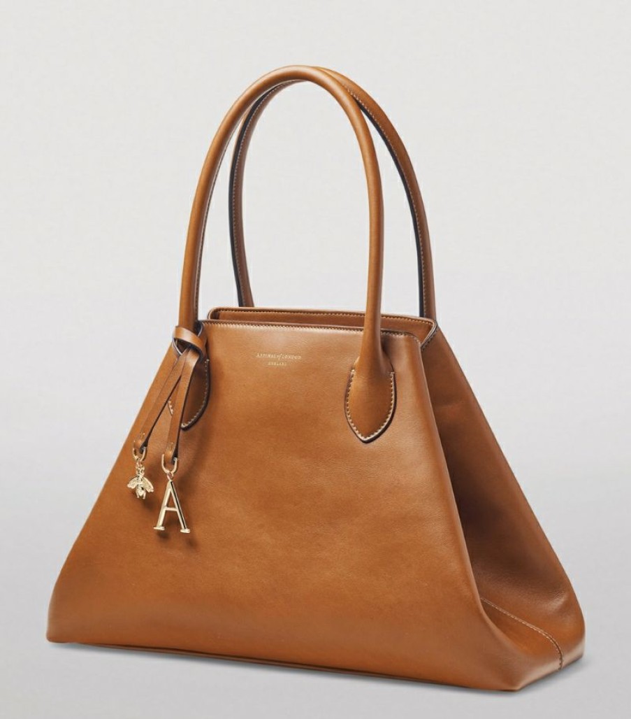 Women * | Best-Selling Aspinal Of London Large Leather Paris Bag