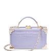 Women * | Quality Guarantee Aspinal Of London Croc-Embossed Leather Trinket Box Bag