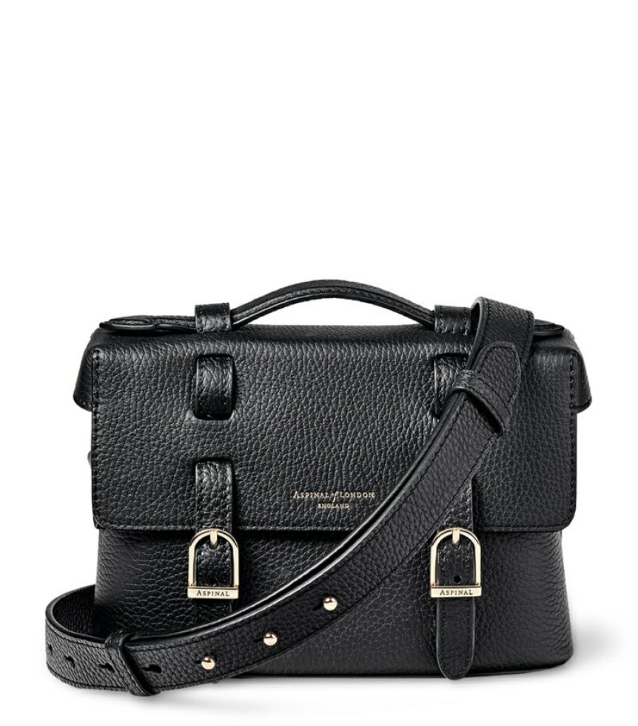 Aspinal Of London * | Reliable Quality Aspinal Of London Leather Sasha Satchel