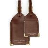 Travel Accessories * | Best-Selling Aspinal Of London Leather Luggage Tags (Set Of 2)