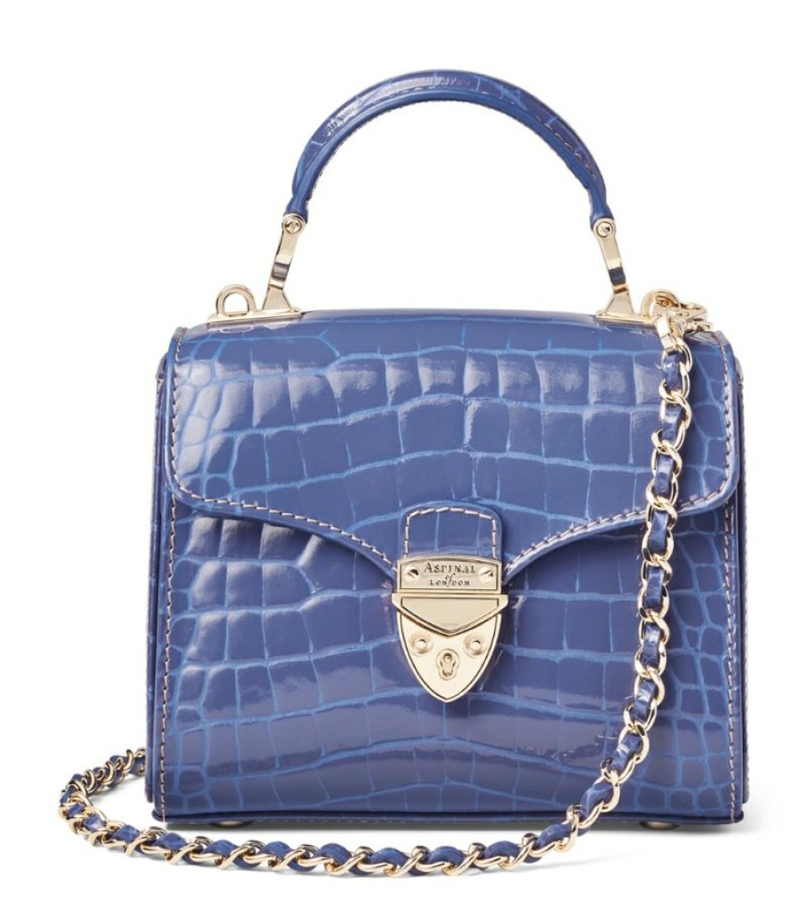 Women * | Reasonable Price Aspinal Of London Mini Leather Mayfair Top-Handle Bag