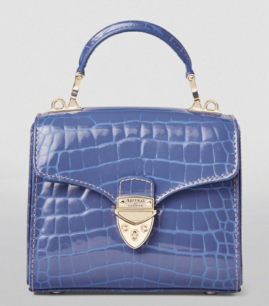 Women * | Reasonable Price Aspinal Of London Mini Leather Mayfair Top-Handle Bag