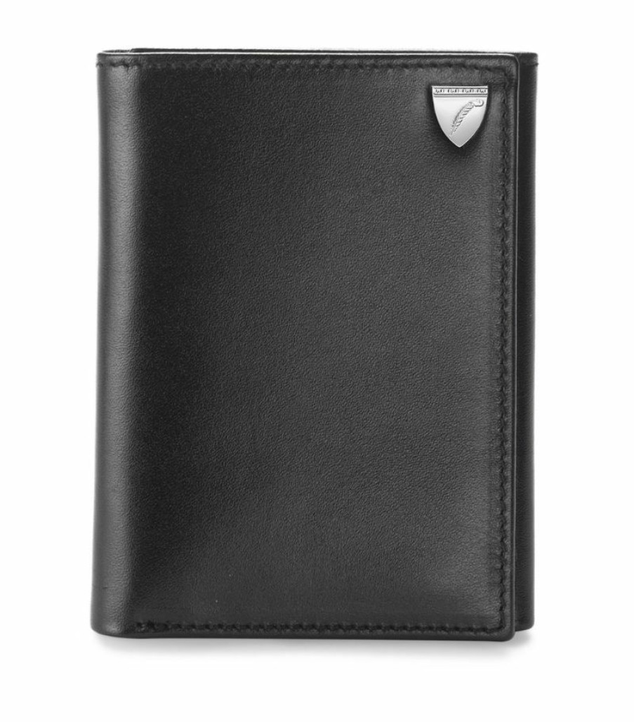 Men * | Popular Aspinal Of London Leather Trifold Wallet