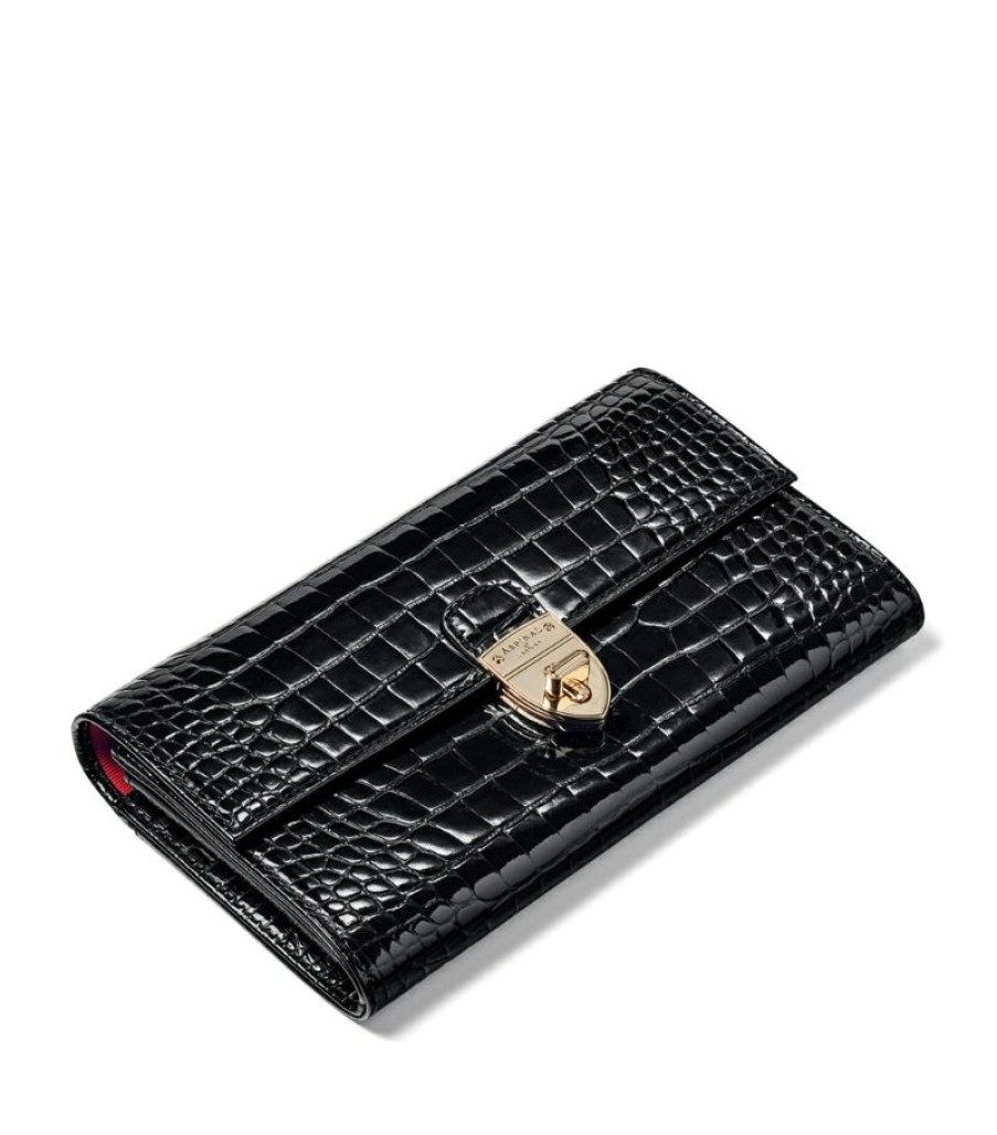 Aspinal Of London * | Closeout Sale Aspinal Of London Leather Mayfair Clutch Bag