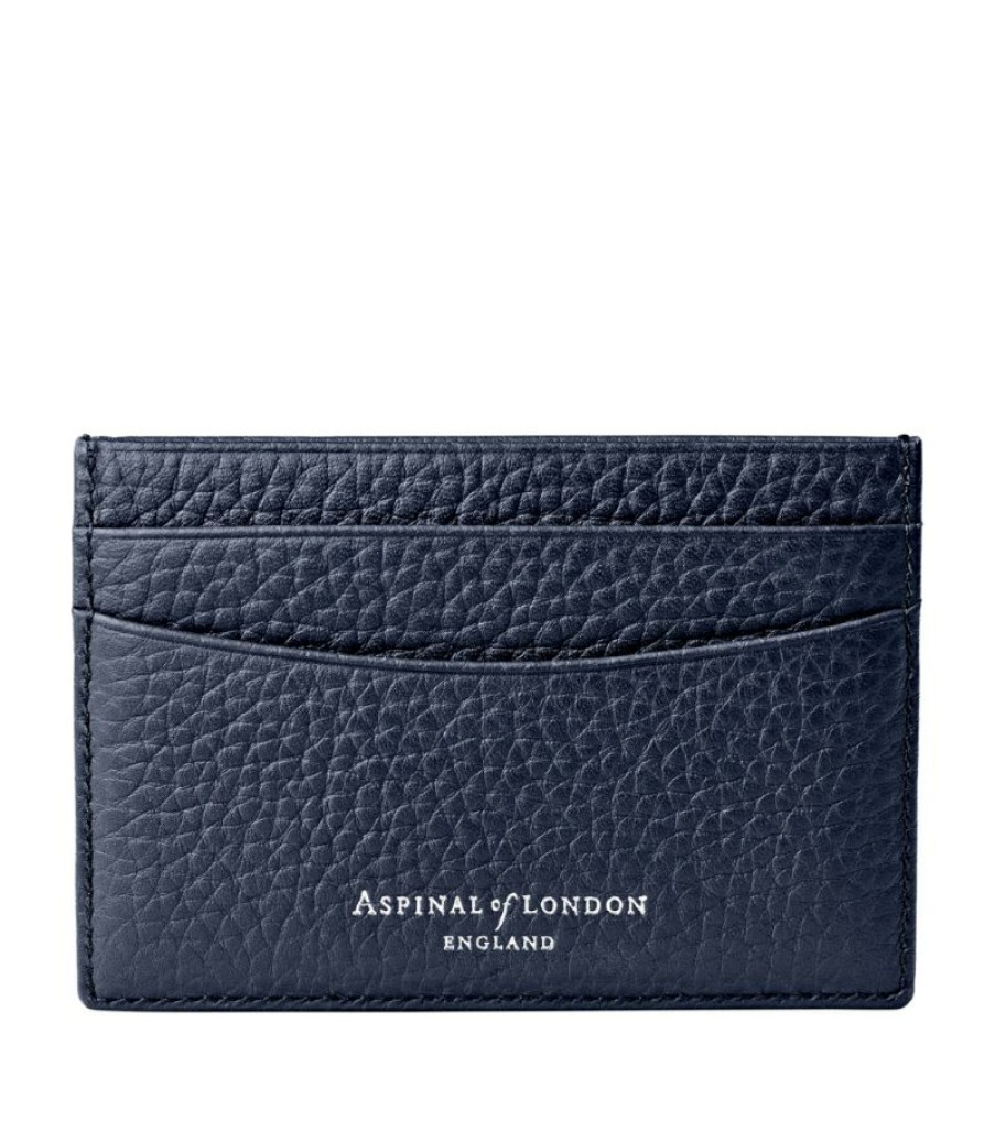 Women * | Reasonable Price Aspinal Of London Leather Logo Card Holder