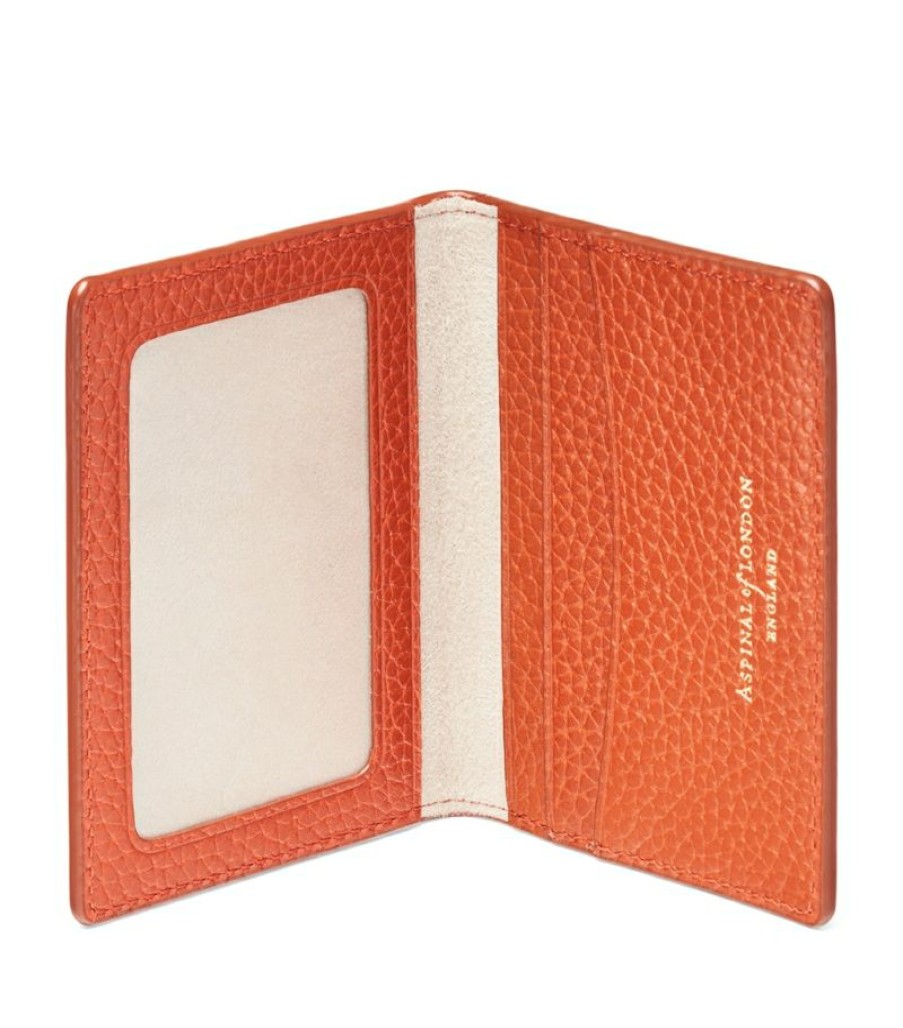 Women * | Featured Aspinal Of London Leather Travel Card Holder