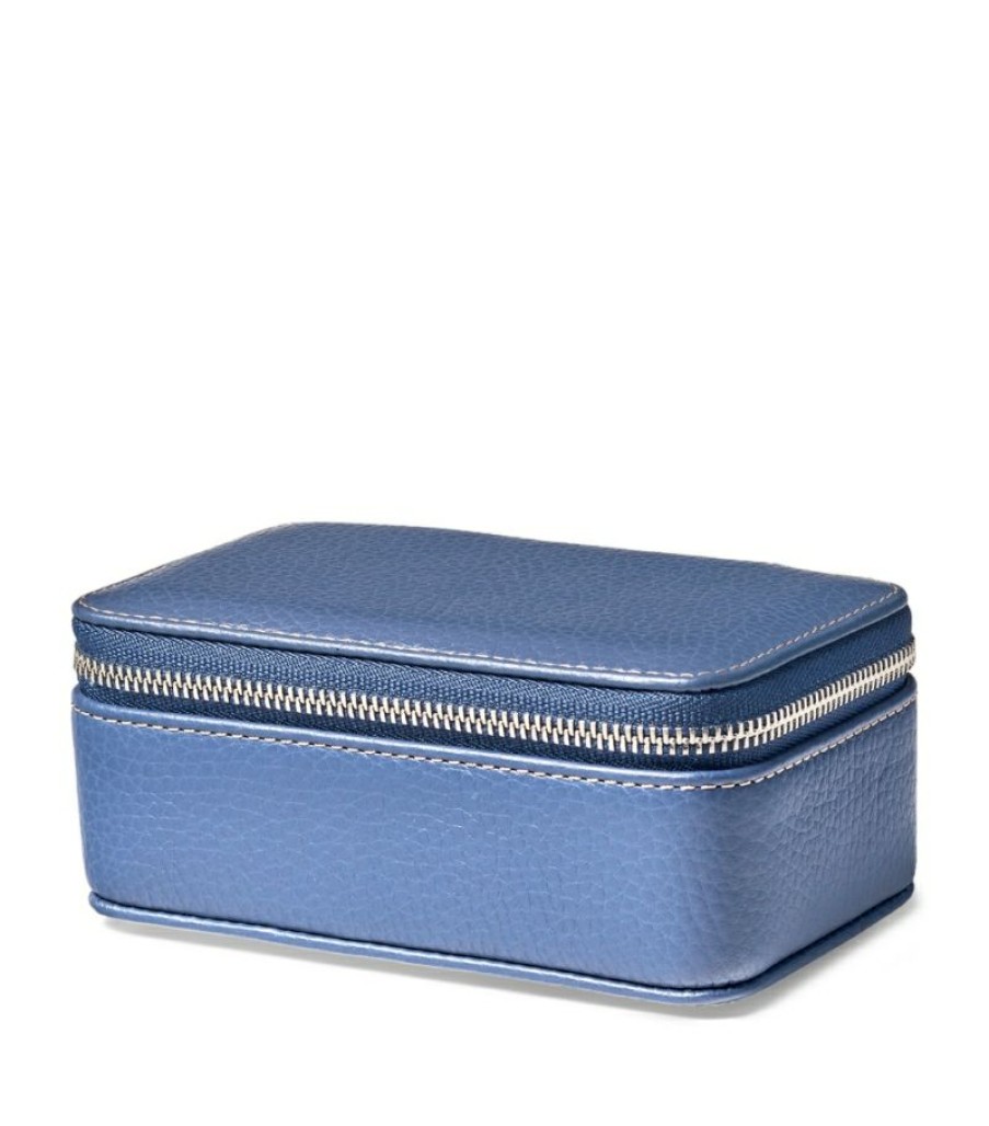 Jewellery Boxes * | New Arrivals Aspinal Of London Medium Leather Travel Jewellery Box