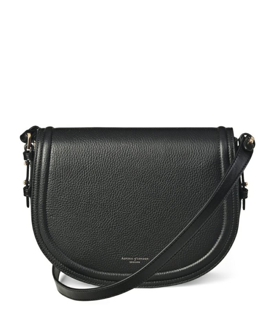 Aspinal Of London * | Best-Selling Aspinal Of London Leather Stella Cross-Body Satchel