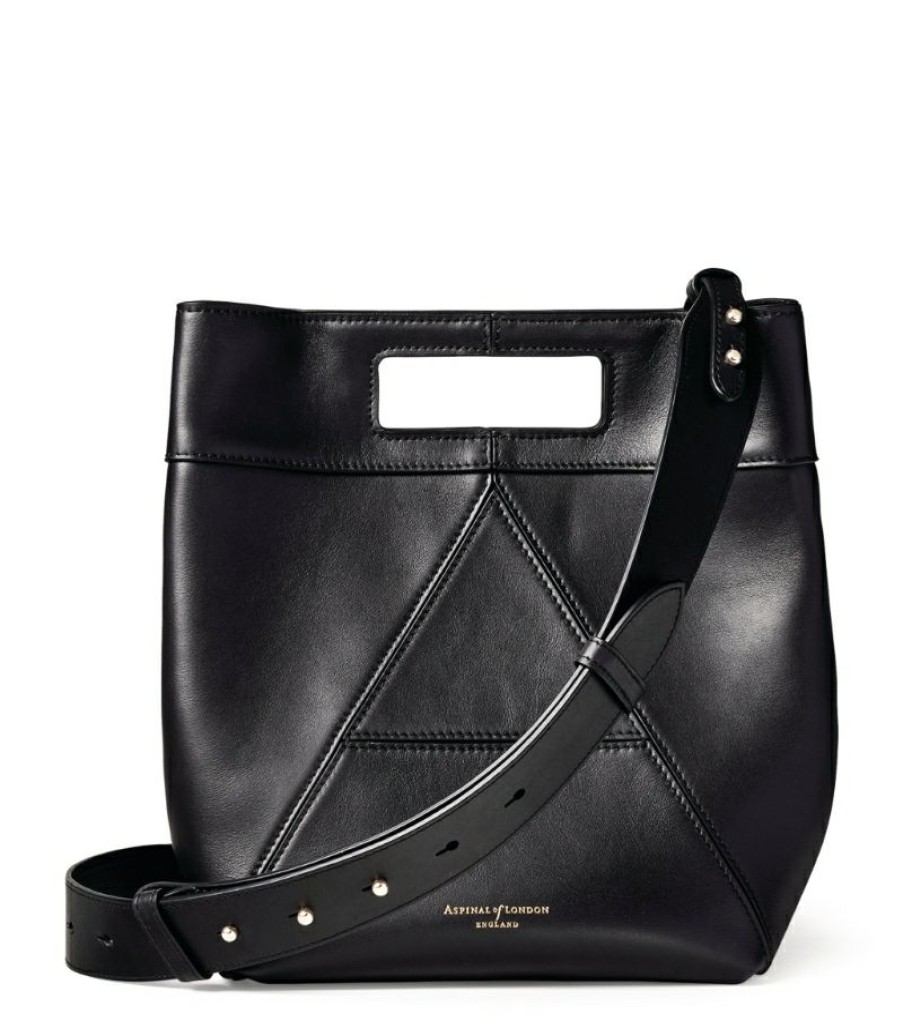 Women * | Best-Selling Aspinal Of London Leather Harper Bucket Bag