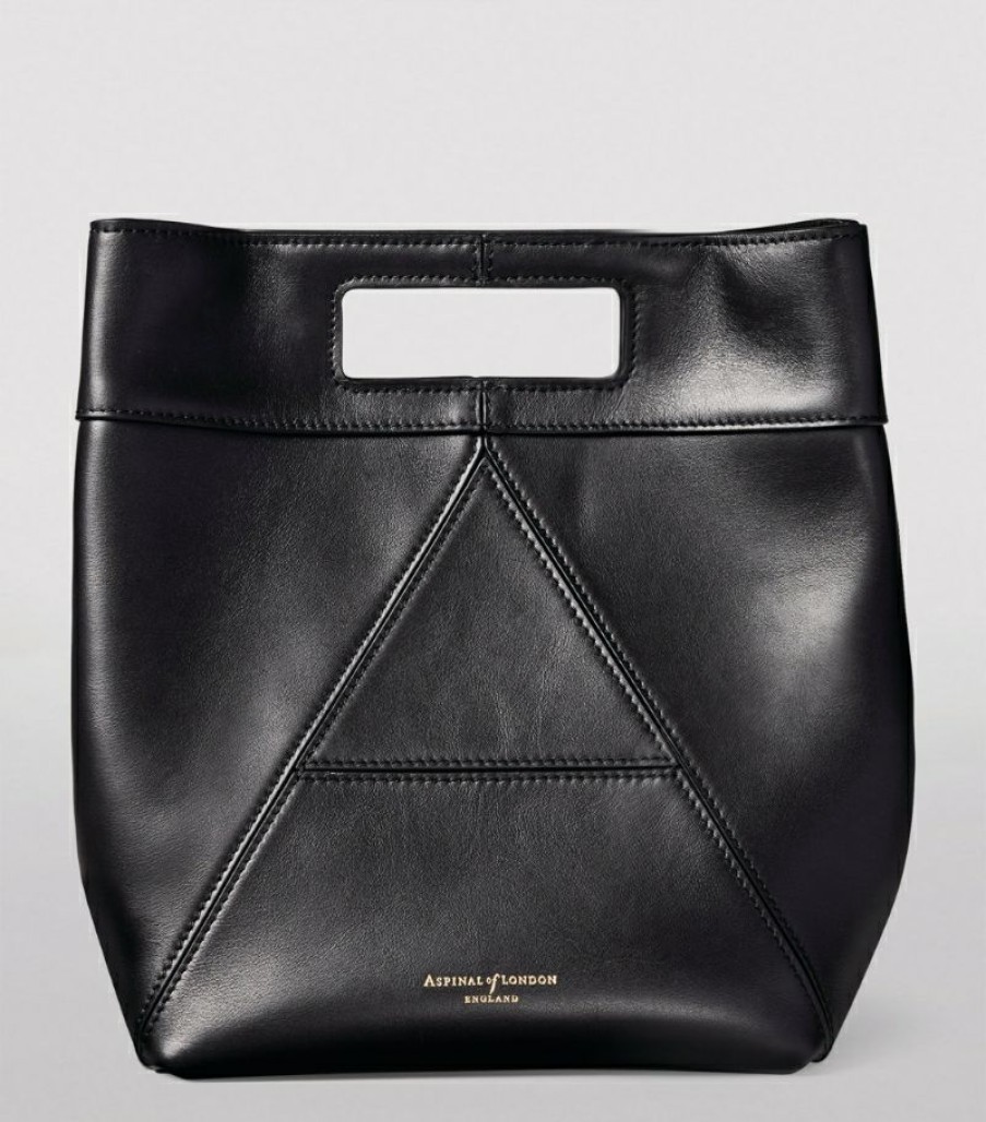 Women * | Best-Selling Aspinal Of London Leather Harper Bucket Bag