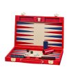 Aspinal Of London * | Flash Sale Aspinal Of London Leather Backgammon Set (38Cm)