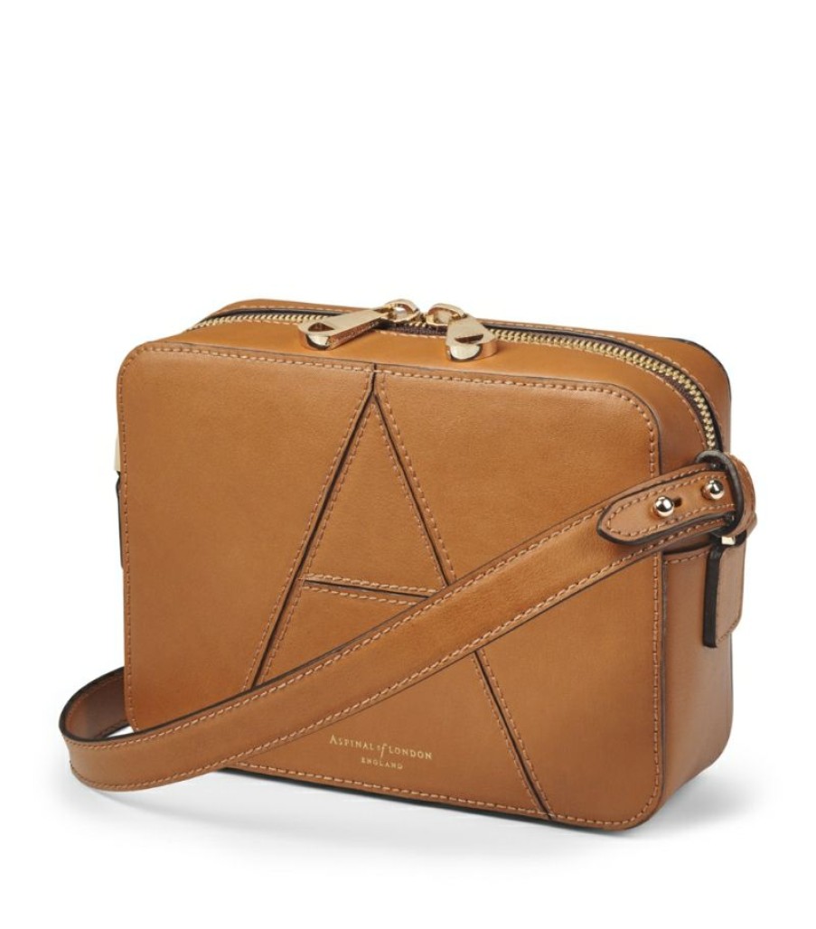 Women * | Reasonable Price Aspinal Of London Leather Camera 'A' Cross-Body Bag