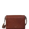 Men * | Featured Aspinal Of London Leather Reporter Messenger Bag