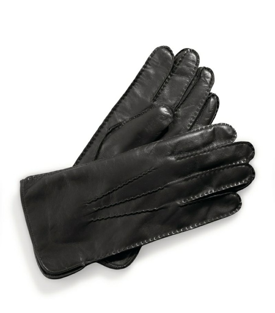 Men * | Classical Aspinal Of London Cashmere-Wool-Lined Leather Gloves