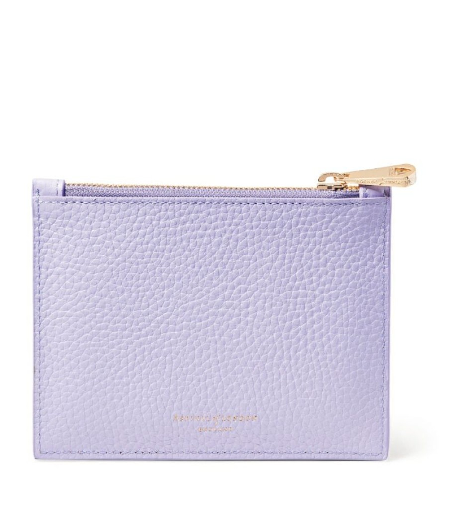 Women * | Quality Guarantee Aspinal Of London Small Leather Essential 'A' Pouch