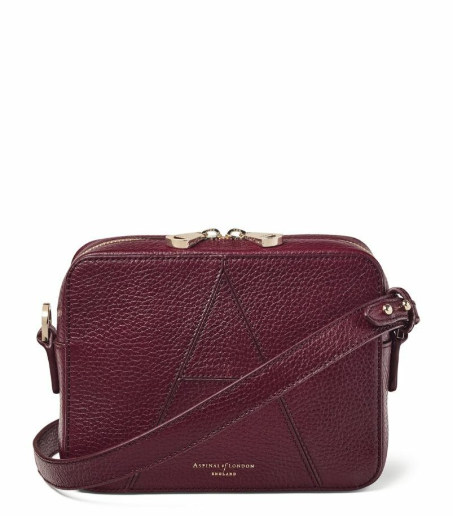 Women * | Special Aspinal Of London Leather Camera 'A' Bag