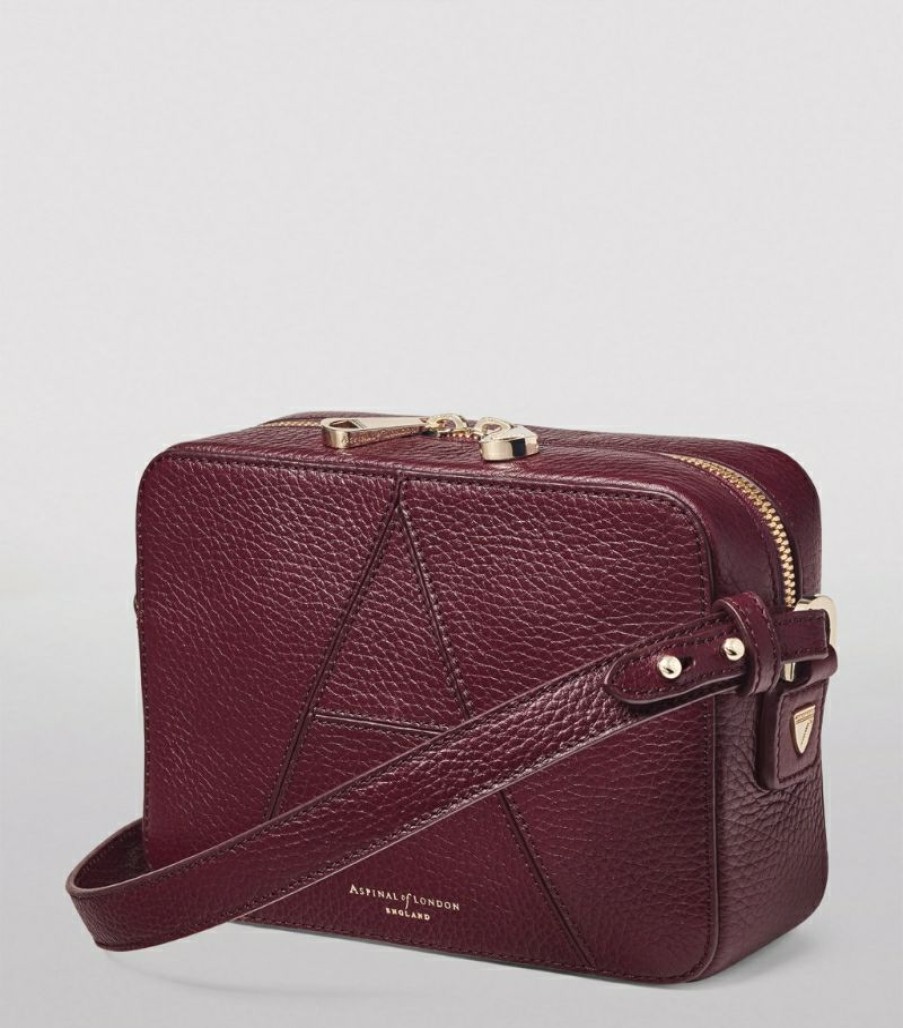 Women * | Special Aspinal Of London Leather Camera 'A' Bag