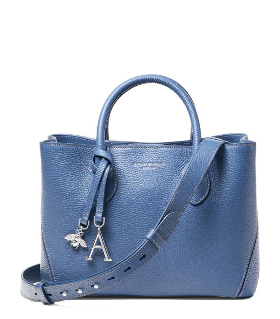 Women * | Bestsellers Aspinal Of London Midi Leather London Tote Bag