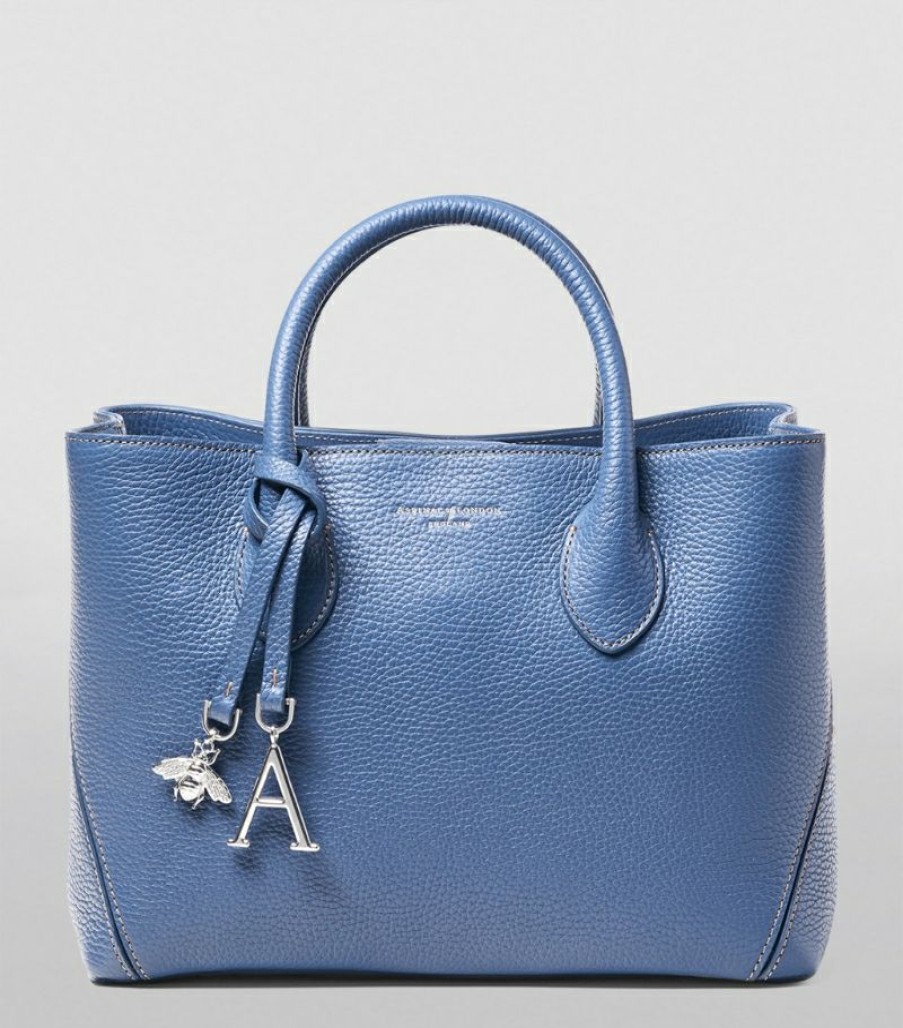 Women * | Bestsellers Aspinal Of London Midi Leather London Tote Bag