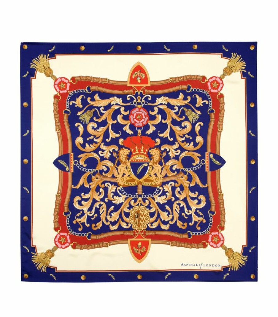 Women * | Quality Guarantee Aspinal Of London Silk Signature Scarf