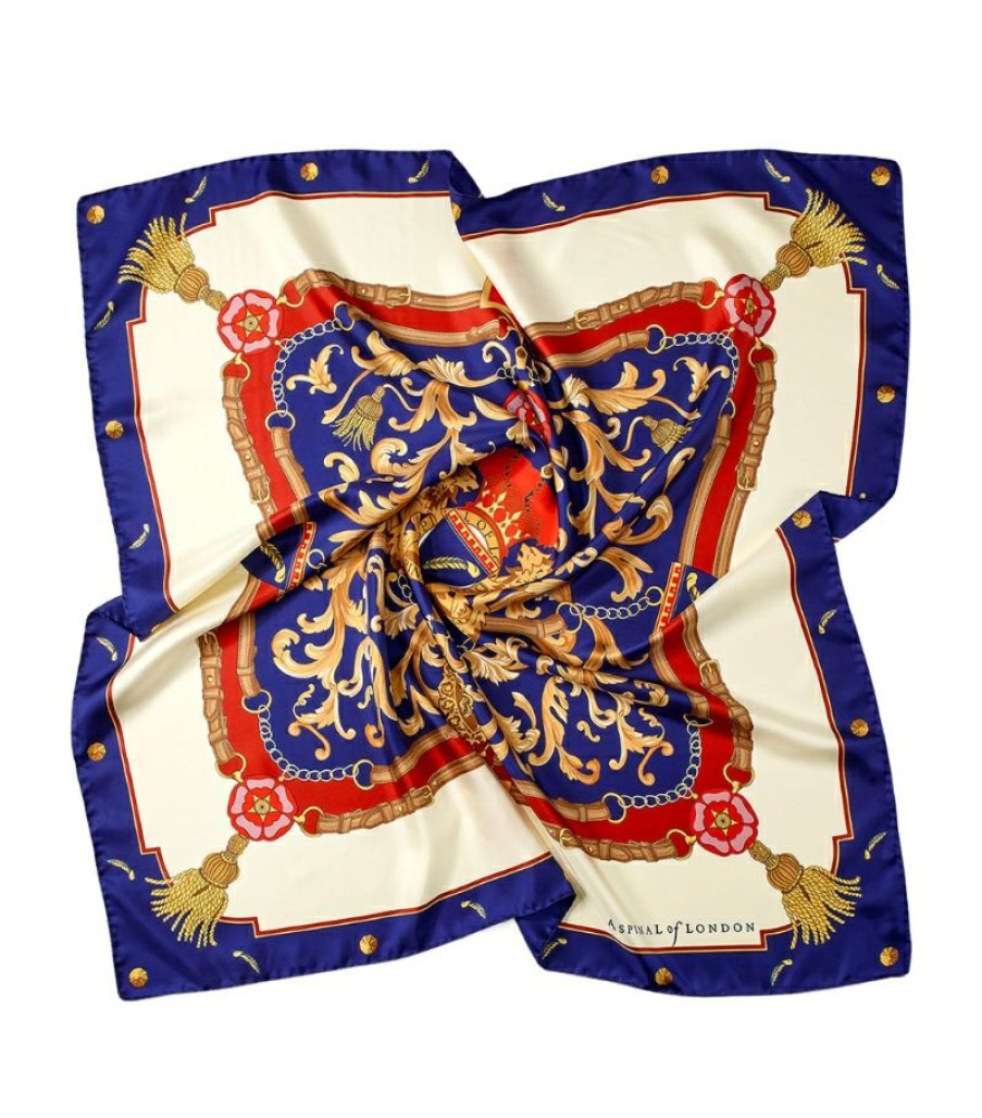 Women * | Quality Guarantee Aspinal Of London Silk Signature Scarf