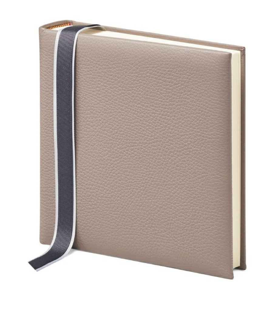 Aspinal Of London * | Bestsellers Aspinal Of London Leather-Bound Photo Album (20Cm X 20Cm)