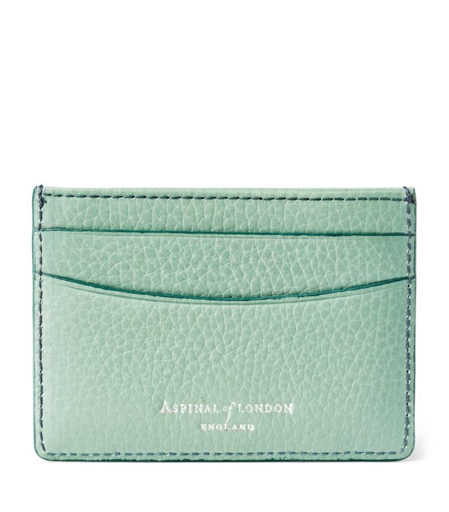 Women * | Promotions Aspinal Of London Leather Logo Card Holder